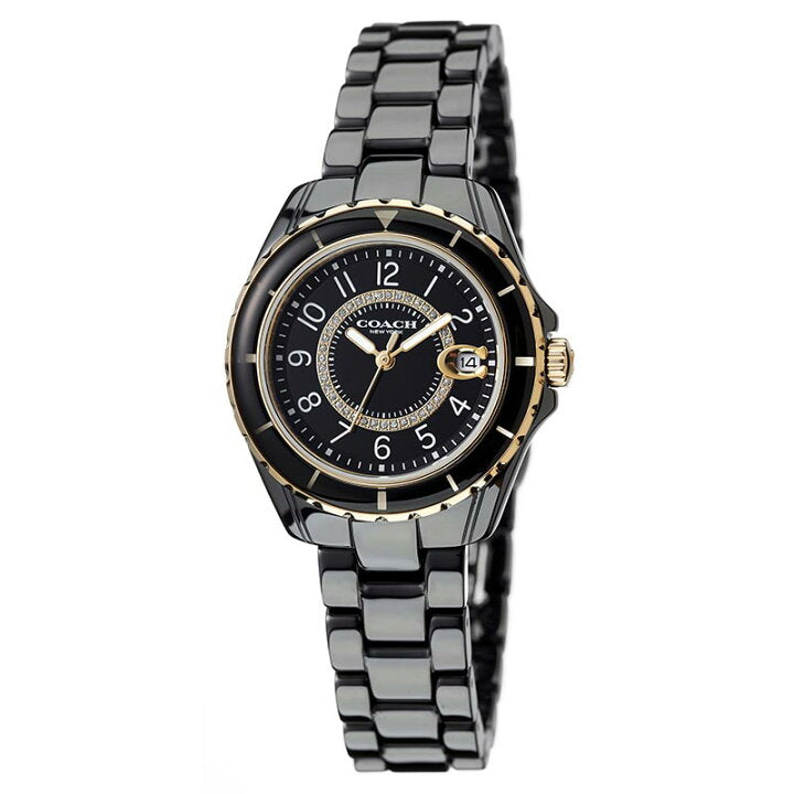 Coach Preston Black Dial Black Steel Strap Watch for Women - 14503461 Buy Now By Coach