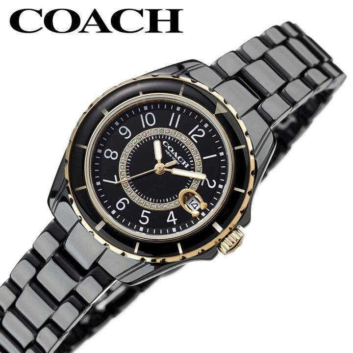 Coach Preston Black Dial Black Steel Strap Watch for Women - 14503461 Buy Now By Coach