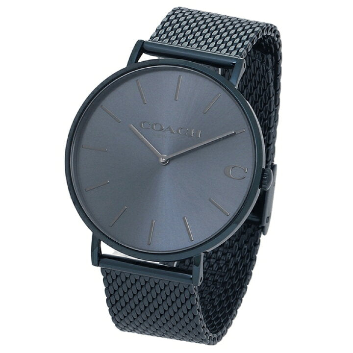 Coach Charles Blue Dial Blue Mesh Bracelet Watch for Men - 14602146 Buy Now By Coach