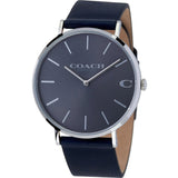 Coach Charles Grey Dial Black Leather Strap Watch for Men - 14602150 Buy Now By Coach