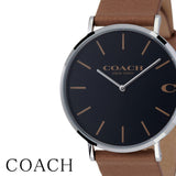 Coach Charles Black Dial Brown Leather Strap Watch for Men - 14602155 Buy Now By Coach