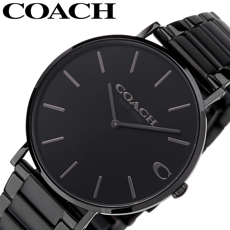 Coach Charles Black Dial Black Steel Strap Watch for Men - 14602431 Buy Now By Coach