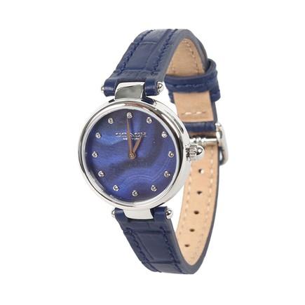 Coach Park Navy Blue Dial Navy Blue Leather Strap Watch for Women - 14503535 Buy Now By Coach
