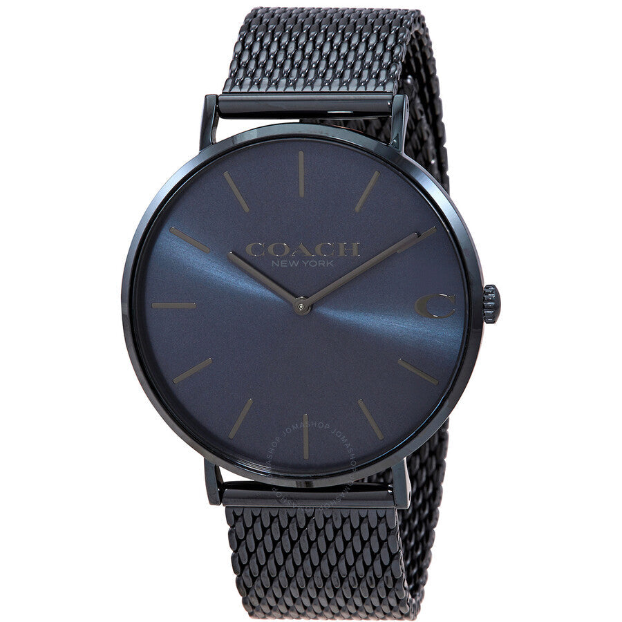 Coach Charles Blue Dial Blue Mesh Bracelet Watch for Men - 14602146 Buy Now By Coach