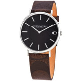 Coach Charles Black Dial Brown Leather Strap Watch for Women - 14602156 Buy Now By Coach