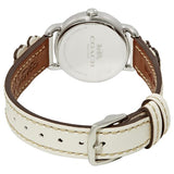 Coach Delancey White Dial Floral White Leather Strap Watch for Women - 14502760 Buy Now By Coach