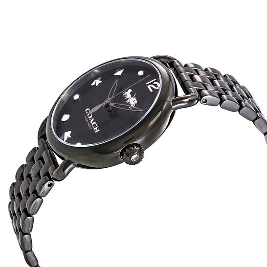 Coach Delancey Black Dial Black Steel Strap Watch For Women - 14502812 Buy Now By Coach
