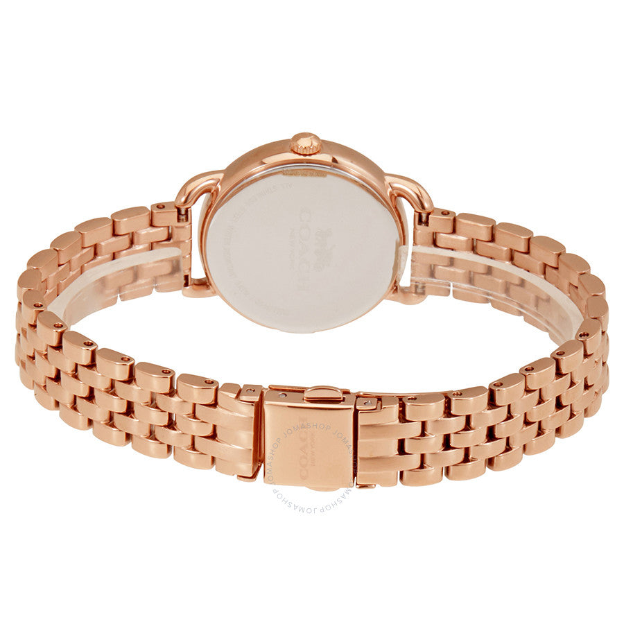 Coach Delancey White Dial Rose Gold Steel Strap Watch for Women - 14502242 Buy Now By Coach