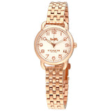 Coach Delancey White Dial Rose Gold Steel Strap Watch for Women - 14502242 Buy Now By Coach