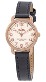 Coach Delancey Ivory Dial Navy Blue Leather Watch For Women - 14502749 Buy Now By Coach