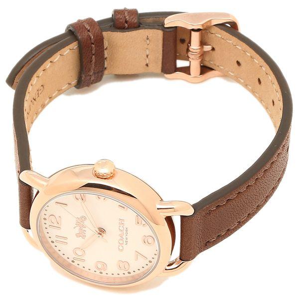 Coach Delancey Cream Dial Brown Leather Strap Watch For Women - 14502751 Buy Now By Coach