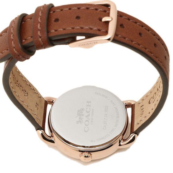 Coach Delancey Cream Dial Brown Leather Strap Watch For Women - 14502751 Buy Now By Coach