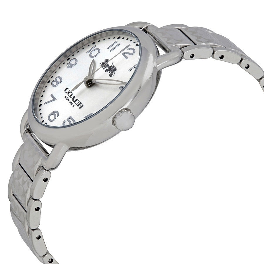 Coach Delancey White Dial Silver Steel Strap Watch for Women - 14502495 Buy Now By Coach