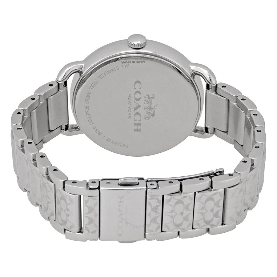 Coach Delancey White Dial Silver Steel Strap Watch for Women - 14502495 Buy Now By Coach