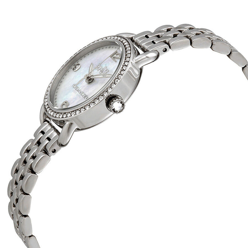 Coach Delancey Mother of Pearl Dial Silver Steel Strap Watch for Women - 14502477 Buy Now By Coach