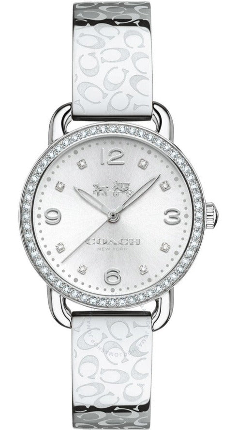 Coach Delancey White Dial Silver Steel Strap Watch for Women - 14502353 Buy Now By Coach
