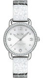 Coach Delancey White Dial Silver Steel Strap Watch for Women - 14502353 Buy Now By Coach