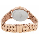 Coach Delancey White Dial Rose Gold Steel Strap Watch for Women - 14502262 Buy Now By Coach