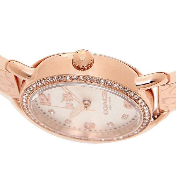 Coach Delancey Silver Dial Rose Gold Steel Strap Watch for Women - 14502355 Buy Now By Coach