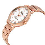 Coach Delancey White Dial Rose Gold Steel Strap Watch for Women - 14502242 Buy Now By Coach