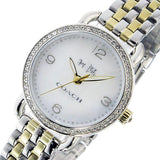 Coach Delancey Mother of Pearl White Dial Two Tone Steel Strap Watch for Women - 14502480 Buy Now By Coach