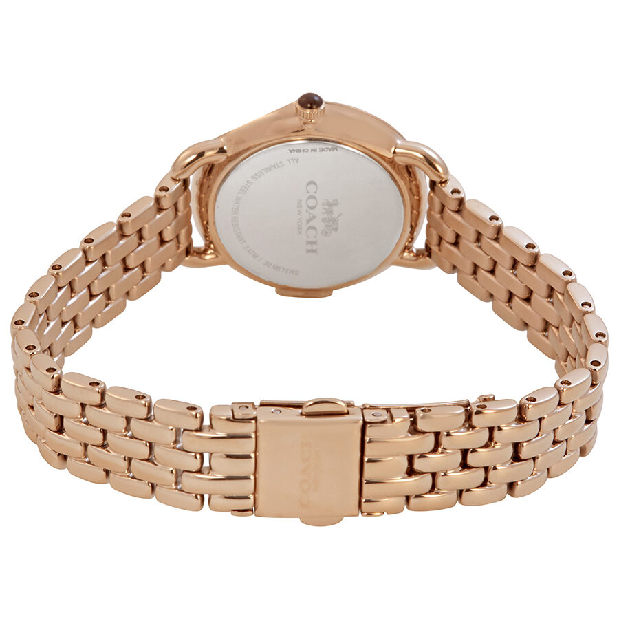 Coach Delancey White Dial Rose Gold Steel Strap Watch for Women - 14502783 Buy Now By Coach
