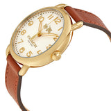 Coach Delancey White Dial Brown Leather Strap Watch for Women - 14502715 Buy Now By Coach