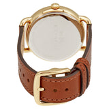 Coach Delancey White Dial Brown Leather Strap Watch for Women - 14502715 Buy Now By Coach