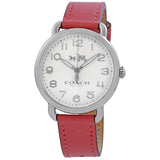 Coach Delancey White Dial Pink Leather Strap Watch for Women - 14502717 Buy Now By Coach