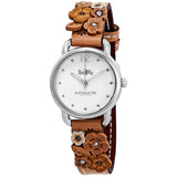 Coach Perry White Dial Brown Floral Leather Strap Watch for Women - 14502873 Buy Now By Coach