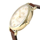 Coach Delancey White Dial Brown Leather Strap Watch for Women - 14502715 Buy Now By Coach