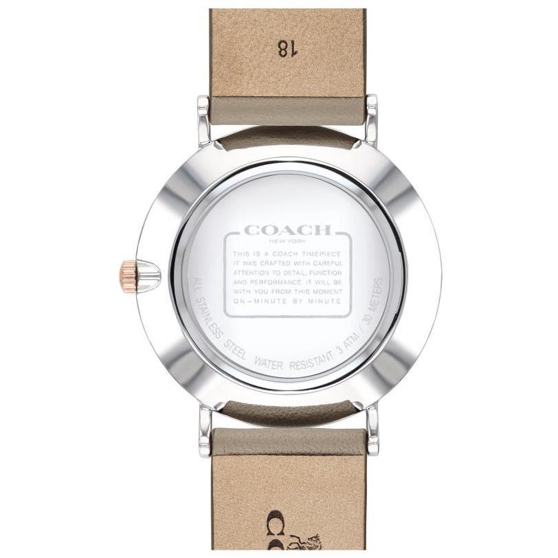 Coach Perry Silver Dial Light Brown Leather Strap Watch for Women - 14503119 Buy Now By Coach