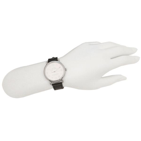 Coach Delancey White Dial Black Leather Strap Watch for Women - 14502714 Buy Now By Coach