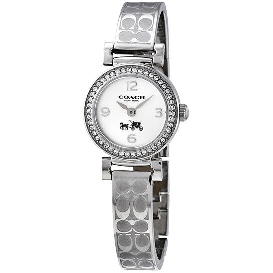 Coach Madison White Dial Silver Steel Strap Watch for Women - 14502201 Buy Now By Coach