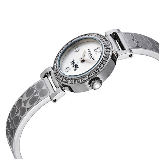 Coach Madison White Dial Silver Steel Strap Watch for Women - 14502201 Buy Now By Coach