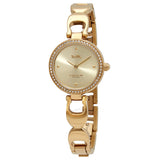 Coach Park Diamonds Gold Dial Gold Steel Strap Watch for Women - 14503171 Buy Now By Coach