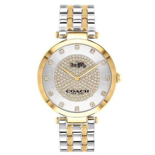Coach Park Silver Dial Two Tone Steel Strap Watch for Women - 14503645 Buy Now By Coach