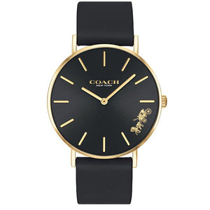 Coach Perry Black Dial Black Leather Strap Watch for Women - 14503333 Buy Now By Coach