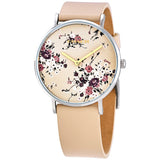 Coach Perry Beige Floral Dial Beige Leather Strap Watch for Women - 14503293 Buy Now By Coach