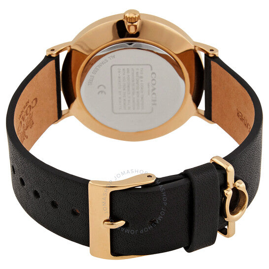 Coach Perry Black Dial Black Leather Strap Watch for Women - 14503333-C Buy Now By Coach