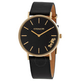 Coach Perry Black Dial Black Leather Strap Watch for Women - 14503333-C Buy Now By Coach