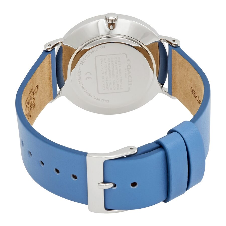 Coach Perry Floral Blue Dial Blue Leather Strap Watch for Women - 14503294 Buy Now By Coach