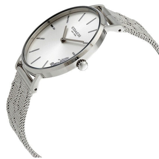 Coach Perry Silver Dial Silver Mesh Bracelet Watch for Women - 14503341 Buy Now By Coach
