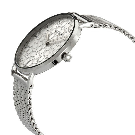 Coach Perry Quartz Silver Dial Silver Mesh Bracelet Watch for Women - 14503384 Buy Now By Coach