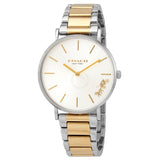 Coach Perry Silver Dial Two Tone Steel Strap Watch for Women - 14503347 Buy Now By Coach
