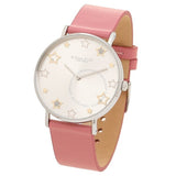 Coach Perry Mother of Pearl White Dial Pink Leather Strap Watch for Women - 14503243 Buy Now By Coach