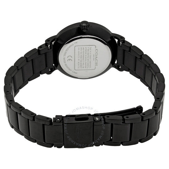 Coach Perry Black Ion Plated Dial Black Steel Strap Watch for Women - 14503641 Buy Now By Coach