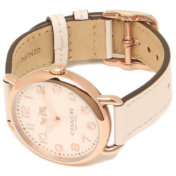 Coach Delancey White Dial White Leather Strap Watch for Women - 14502716 Buy Now By Coach
