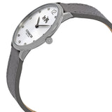 Coach Slim Easton Silver Dial Grey Leather Strap Watch for Women - 14502686 Buy Now By Coach