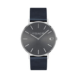 Coach Charles Grey Dial Black Leather Strap Watch for Men - 14602150 Buy Now By Coach